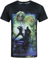 ŽVAIGŽDŽIŲ KARAI Oficialūs „Jedi sugrįžimo“ sublimaciniai vyriški marškinėliai (XL) Baltas S juoda