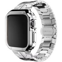 Nerūdijančio plieno apyrankė+korpusas Apple Watch Ultra 2 49mm Series 10 46mm prabangi vyriška dirželis IWatch 9 8 7 6 5 4 se 45mm 44 Correa Ultra 2 1 49MM