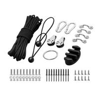 Kayak AnchorTrolley Kit AnchorSystem For Kayak Canoes Boat Kayak Hardware Eyes Wellnuts Screws Kayak Accessories For Kayak juoda