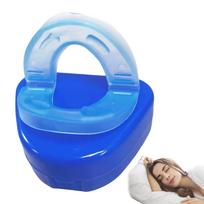 1PC Anti Snoring Mouthpiece Reusable Snore Device Stopper Reduce Snoring Aid Snore Solution For Comfort Easy Breathing mėlyna