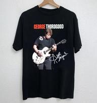Retas George Thorogood parašo gitaros turo juodas marškinėlis visų dydžių BL1569 Unisex marškinėlis S