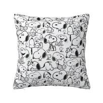 Individuali Disnėjus Snoopy Woodstock Animacinis Šuo Bėglis Pagalvė Namų Dekoratyvinė Nordic Pagalvėlės Dekoracija Svetainės Kvadratinė Pagalvės Užvalkalas 12x12Inch