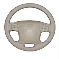 For Volvo S80 2006-2009 XC70 2007-2010 V70 2009 Hand-stitched black  Leather non-slip Car Steering Wheel Cover juoda