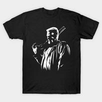Men Black Print T-shirt Marv Sin City No-Cut Transfer Paper Print Cotton Tshirt 3XL juoda