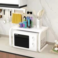 Microwave oven rack household kitchen storage supplies new multi-functional kitchen desktop double shelf