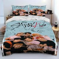 3D Stray Kids Kpop Dainininkas Žvaigždė Lovos Patalynės KomplektasAntklodės Užvalkalas Lovos Komplektas Antklodės Užvalkalas Pagalvės UžvalkalasKarališko Dydžio Karalienės Dydžio Vienvietis Dydis Berniukams Mergaitėms Suaugusiems EU Single(135*200cm)3pcs