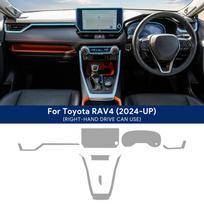 For TOYOTA RAV4 2024 2025 Car Interior Center Console Transparent TPU Protective Film Anti-scratch Repair Film Accessories Refit for rav4 2024