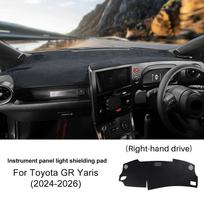 Car Summer Dashmat Pad Sunshade Carpet Dashboard Dash Protect Mat For Toyota GR Yaris     2024 2025 2026 LHD RHD For Left Hand Drive
