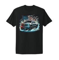 Chevrolet Chevy Silverado Sunkvežimis Amerikos Vėliava Marškinėliai Unisex Marškinėliai XXL gray
