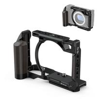 Nikon ZR PULUZ medinė rankena metalinis kameros narvas plėtimosi rėmas (Juoda) juoda