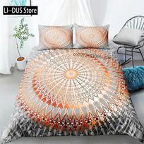 Mandala Antklodės užvalkalų rinkinys Bohemiška patalynė Mėlyna Rožinė Elegantiška Bohemiška Romantiška Karališko dydžio Poliesterio Antklodės užvalkalas Antklodės užvalkalas Pagalvės užvalkalas EU single(135x200cm)