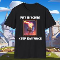 Juokingi Clash Royale Storos Kalės Laikykitės Nuo Manęs Ugnies Bokšto Grafinis Marškinėlis Dydis Unisex Marškinėlis XXXL