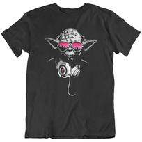 Dj Yoda Žvaigždės Retro Karai Muzika Juokingi Marškinėliai Dovana Nauji Unisex Marškinėliai M