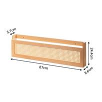 Wall-Mounted Wooden Router & Modem Storage Box: Power Strip Organizer & Socket Cover