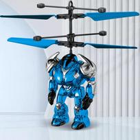 Pažangus jutiklinis lėktuvas Mech Karys Skraidantis robotas Šviečianti pakaba Gestų jutiklis Skraidantis kamuolys