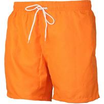 Vyriški paplūdimio šortai Vienspalviai maudymosi kostiumai Boardshorts Vyriški laisvalaikio Banglenčių šortai Elastingas juosmuo Paplūdimio drabužiai Vasaros mada S oranžinė
