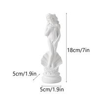 18cm Afroditės statulėlė Derva Balta Graikų skulptūra Veneros gimimas Figūrėlės Knygų lentyna Stalo dekoracija ir aksesuarai white