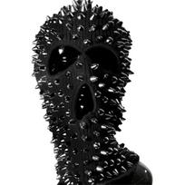 Spiked Balaclava Rivet Beanie Funny Balaclava Halloween Balaclava Spiked Beanie juoda