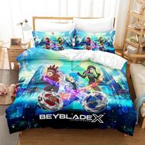 3D Spausdinimo Anime Beyblade Lovos Patalynės Kolekcija Antklodės Užvalkalas Antklodė Lovos Kolekcija Quilto Užvalkalas Pagalvės Užvalkalas Karališko Dydžio Karalienės Dydžio Dvigulės Dydžio Berniukams Mergaitėms Suaugusiems EU Twin 135x200cm