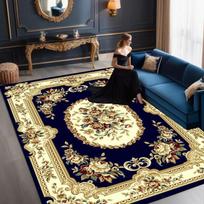 Europos prabangūs kilimai svetainei Didelio dydžio dekoratyvinis kilimas Hotelio fojė Minkštas takelis Miegamojo poilsio zona Neslystantis kilimėlis Tapis Salon 60*90cm