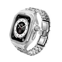 Prabangus nerūdijančio plieno dėklo modifikavimo rinkinys Apple Watch Ultra 3 2 49MM skirta skysto silikono apyrankė IWatch Series Ultra 49MM aksesuaras For 49MM Ultra