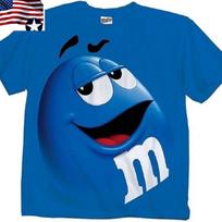 M&M's Saldainių Kvailas Helovino Veido Grafinis Marškinėlis Saldainių Mėgėjams Unisex Marškinėlis XL