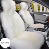 1 vnt. šiltos pliušinės automobilio sėdynių užvalkalai Universalūs ilgi vilnos kailio automobilio priekinės sėdynės apsauginis paminkštintas kilimėlis Auto priedams Automobilio sėdynės paminkštinimas 1pcs