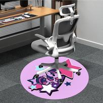 1pc My Little Pony Office Round Area Rug, Under Office Chairs Bedroom Living Room Home Decor  a1022191 80cm by 80cm