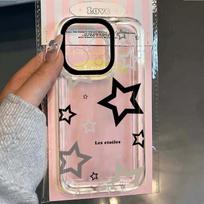 Case For Samsung Galaxy S25 S24 S23 S22 Ultra Plus S21 FE Cases Black Gray Star Simple Cover For A36 A34 A54 A56 A52 A53 Case Galaxy S25+