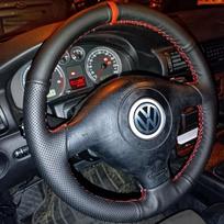 Volkswagen VW Golf 4 Passat B5 1996-2003 Seat Leon Polo Pynimo Automobilio Vairo Dangtelis Mikropluošto Oda Automobilio Aksesuarai Yellow Thread