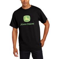 John Deere vyriški trumpomis rankovėmis marškinėliai su firminiu logotipu S įvairiaspalvis