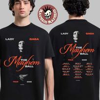 Lady Gaga The Mayhem Ball Tour 2025 Tour Dates Two Sides Unisex T-Shirt Unisex T-Shirt XXXXL