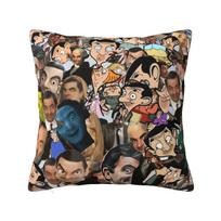 Animacinis filmas Mr. Pupelė Rowan Atkinson Komikas Pagalvės užvalkalas Senovinis Pagalvės užvalkalas Namų dekoravimui Pagalvės užvalkalas Minkšti Pagalvės užvalkalai Dovana 12x12Inch