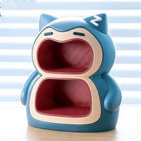 23x25cm Pokemon Snorlax Laikymo Dėžutė Dvigubo Sluoksnio Darbalaukio Įėjimo Organizatorius Dekoratyvinis Ornamentas Praktiška Kūrybiška Dovana Berniukams mėlyna