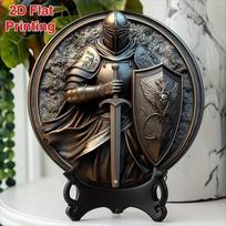 Viduramžių Riterio Kardas Skydas Metalinis Sienos Menas Namų Biuro Sodo Dekoras Dovana 20x20 įvairiaspalvis