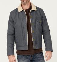 Men's European Fleece-Lined Single-Breasted Multi-Pocket Autumn/Winter Jacket XXL tamsiai pilka spalva