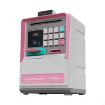 ATM kiaulytė Elektroniniai pinigai Kūrybiškos dovanos, Mažas indelis, Pinigų konteineris berniukams mergaitėms rožinė
