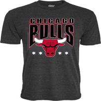 Chicago Bulls NBA oficialiai licencijuoti trijų pluoštų marškinėliai Starters Juodi, vidutinio dydžio S juoda