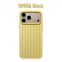 2026 INS Style NEW 3D Corrugated Stripe Stylish Business Luggage Cover For IPhone 17 Pro Max 16 15 14 13 Original Aluminum Alloy Back Cover iPhone 15 Pro Max juoda