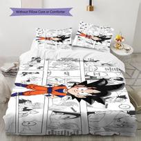Son Goku Rašto Patalynė, Antklodės Komplektas Antklodės Užvalkalas Pagalvės Užvalkalas Namų Gimtadienio Dovana (1 * užvalkalas antklodei + 2 * užvalkalai pagalvėms, be užpildo) 135x200cm