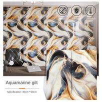 Nauji 30x60cm Sienų Lipdukai Lipnūs PVC Marmurinės Plytelės Vandeniui Atsparūs Grindų Plytelių Lipdukai Vonios Kambariui Svetainei