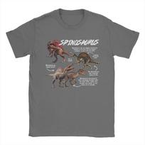 Men Women Graphic Printed Spinosaurus Jurassic World Dinosaur  Tee T Shirt Pure Cotton  T-shirts Clothing S
