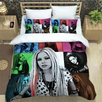 Singer AVRIL LAVIGNE Printed Bedding Sets exquisite bed supplies set duvet cover bed comforter set bedding luxury birthday gift EU Single(135*200cm)3pcs