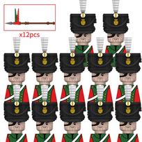 Napoleono karų Europos kareivių rinkinys Statybiniai kaladėlės viduramžių Mini veiksmo figūrėlės Šautuvai Ginklai Žaislai Vaikams Kalėdinės dovanos