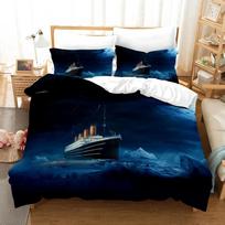 Titanikas Džekas ir Rouz Patalynės Komplektas Antklodės Užvalkalų Rinkiniai Antklodė Patalynė Karalienė Karalius Viengulis Dydis Dropship 70x133cm 2pcs