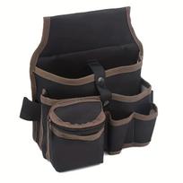 Hardware and electrician's tool bag, multi-purpose waist-hanging bag, maintenance bag, electrician's waist pack. raudona