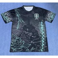 Vasaros naujas vyriškas marškinėlis, Brazilijos futbolo marškinėlis, City Edition treniruočių futbolo marškinėlis, pralaidus orui, lengvas, greitai džiūstantis S