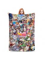 Patogus Umamusume Anime pledas Prekės Patalynė Dekoratyviniai Pledai Ir Antklodės Lengvas Fleece Lauko 75X95CM pilka spalva