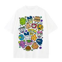 Tamagotchi Draugai Marškinėliai Vyriški Moteriški Marškinėliai Viršutiniai Drabužiai Su Grafika Moteriški Kawaii Animacinis Harajuku Marškinėliai T-shirt Femme Y2K Drabužiai S