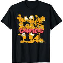 Garfield Multiple Poses T-Shirt(1) S juoda